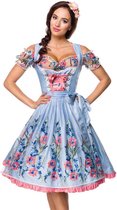 Dirndline Kostuum jurk -XL- Romantic Dirndl Oktoberfest Blauw