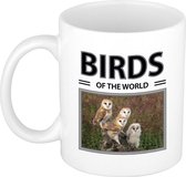 Kerkuilen mok met dieren foto birds of the world