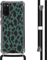 iMoshion Design hoesje met koord voor de Samsung Galaxy S20 - Luipaard - Groen