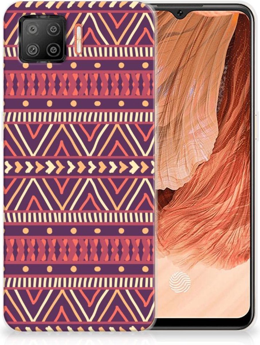 OPPO A73 4G TPU bumper Aztec Paars