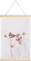 JUNIQE - Posterhanger Wild Flowers Iceland 115 -30x45 /Ivoor