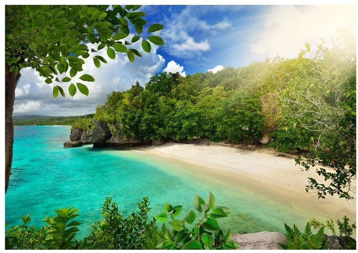 Fotobehang - Sunny Beach 100x70cm - Vliesbehang