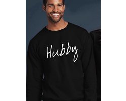 Hubby / Wifey Trui (Hubby - Maat XL) | Koppel Cadeau | Valentijn Cadeautje voor hem & haar