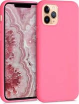 kwmobile telefoonhoesje voor Apple iPhone 11 Pro - Hoesje voor smartphone - Back cover in mat neon koraal