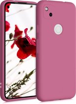 kwmobile telefoonhoesje voor Google Pixel 4a - Hoesje voor smartphone - Back cover in roestig roze