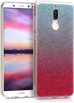 kwmobile telefoonhoesje voor Huawei Mate 10 Lite - Hoesje voor smartphone in roze / zilver / lichtblauw - Glitter Verloop design