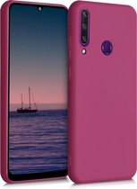 kwmobile telefoonhoesje voor Huawei Y6p - Hoesje voor smartphone - Back cover in mat fuchsia