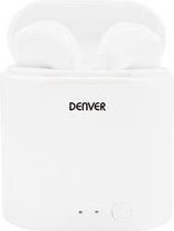 Denver TWE-36 - Earbuds - Wireless - Draadloos Oordopjes - Bluetooth - met oplaad case - Wit