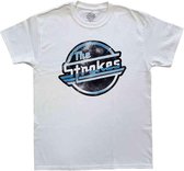 The Strokes Heren Tshirt -M- Distressed OG Magna Wit