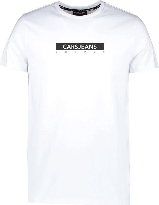Cars Jeans Korte mouw T-shirt - Simon T-shirt Wit (Maat: XXL) | bol.com