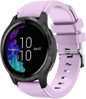 Siliconen Smartwatch bandje - Geschikt voor  Garmin Venu siliconen bandje - lila - Horlogeband / Polsband / Armband