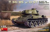 1:35 MiniArt 35290 T-34/85 w/D-5T Plant 112 Spring 1944 w Interior Kit Plastic kit