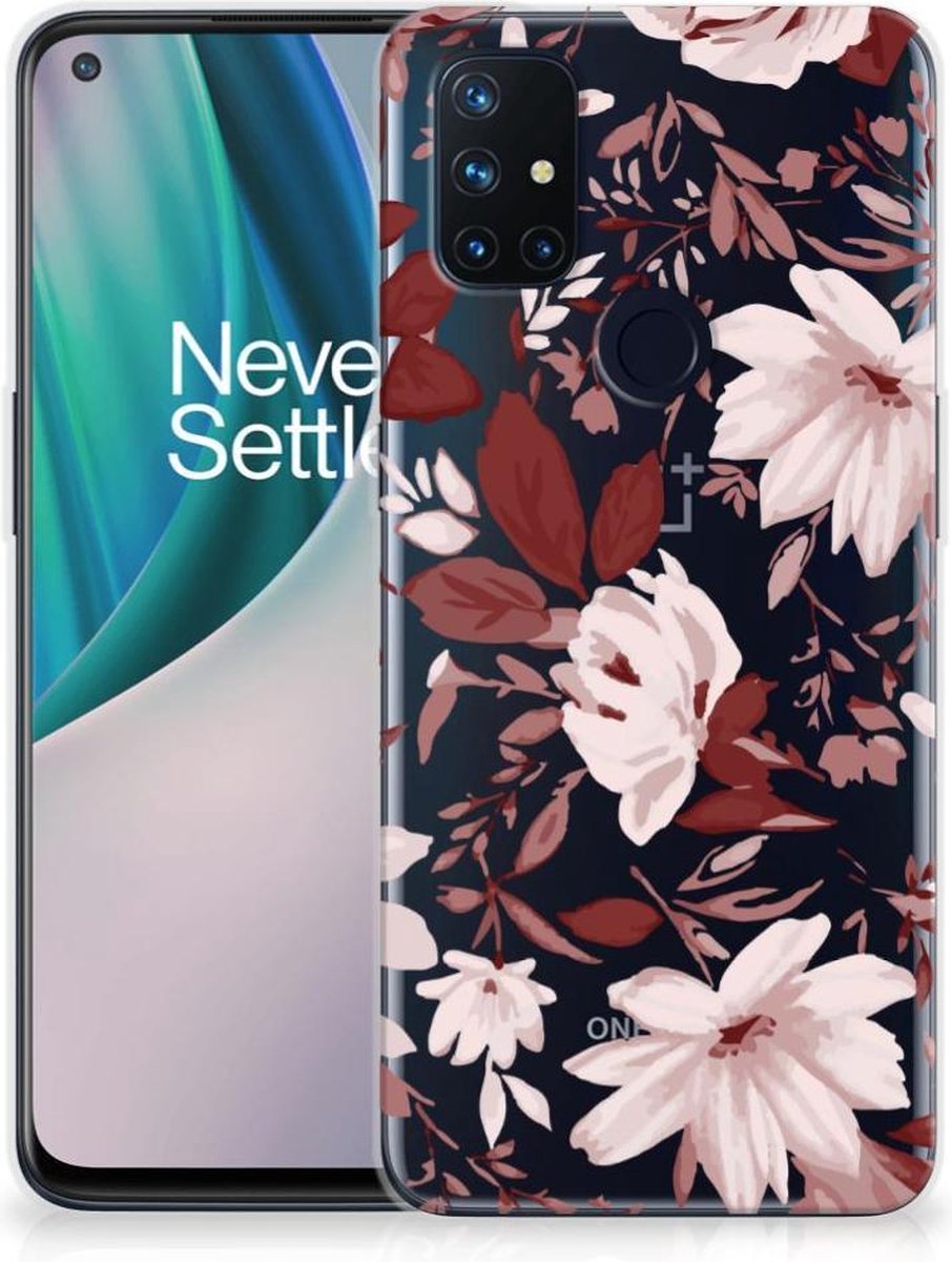 Hoesje maken OnePlus Nord N10 5G Watercolor Flowers