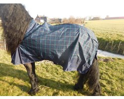 Regendeken luxe 0 gram Navie Ruit paardendeken-215
