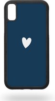 Blue heart Telefoonhoesje - Apple iPhone XR