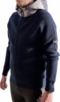 National Geographic Merino Blend Hoodie Men Navy/Silver