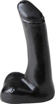 Bundle - All Black - All Black Realistische Dildo Met Balzak - 7 cm met glijmiddel