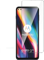 Screenprotector voor Motorola Moto G 5G Plus - tempered glass screenprotector - Case Friendly - Transparant