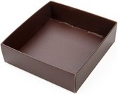 Kraftdoosjes Bodem Chocolade Bruin 8 x 2,5 x 8,5 cm (25 stuks)