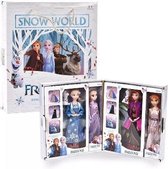 Disney Elsa Frozen Set - Cadeauset - Snow World - Prinses Poppen Met Accesoires - Frozen Geschenkdoos - Kindercadeau