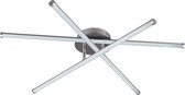 LED Plafondlamp WiZ - Smart LED - Plafondverlichting - Nitron Samada - 24W - Aanpasbare Kleur - Rond - Mat Nikkel - Aluminium