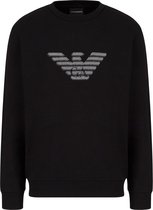 Emporio Armani Sweatshirt Zwart Met Logo  heren maat XS