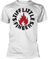 Stiff Little Fingers Heren Tshirt -S- Punk Wit