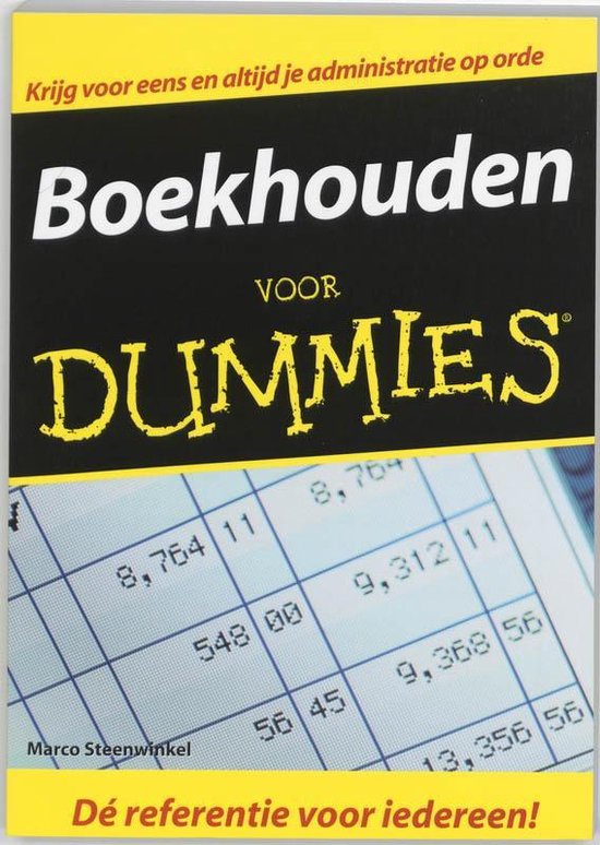 Cover van het boek 'Boekhouden voor Dummies' van M. Steenwinkel