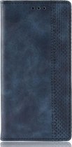 Mobigear Telefoonhoesje geschikt voor Samsung Galaxy S20 FE Hoesje | Mobigear Sensation Bookcase Portemonnee | Pasjeshouder voor 3 Pasjes | Telefoonhoesje voor Pinpas / OV Kaart / Rijbewijs - Blauw