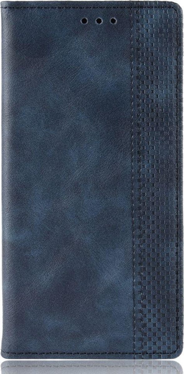 Mobigear Telefoonhoesje geschikt voor Samsung Galaxy S20 FE Hoesje | Mobigear Sensation Bookcase Portemonnee | Pasjeshouder voor 3 Pasjes | Telefoonhoesje voor Pinpas / OV Kaart / Rijbewijs - Blauw