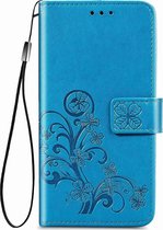 Samsung Galaxy M51 Hoesje - Mobigear - Clover Serie - Kunstlederen Bookcase - Blauw - Hoesje Geschikt Voor Samsung Galaxy M51