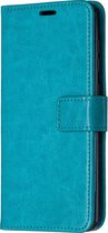 Samsung Galaxy A31 Hoesje - Mobigear - Wallet Serie - Kunstlederen Bookcase - Turquoise - Hoesje Geschikt Voor Samsung Galaxy A31