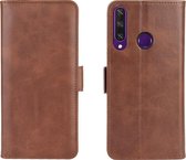 Huawei Y6p Hoesje - Mobigear - Slim Magnet Serie - Kunstlederen Bookcase - Bruin - Hoesje Geschikt Voor Huawei Y6p