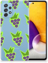 TPU Bumper Geschikt voor Samsung Galaxy A72 Smartphone Hoesje Doorzichtig Druiven