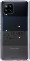 Casetastic Samsung Galaxy A42 (2020) 5G Hoesje - Softcover Hoesje met Design - Love is about Print