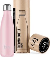 IZY Bottles x Mat Roze | 500 ML | Thermosfles | Drinkfles | Waterfles | Schoolfles | Isoleerfles | Beker | Drinkbeker | Koud | Warm | Fles | Back to School | 500ml