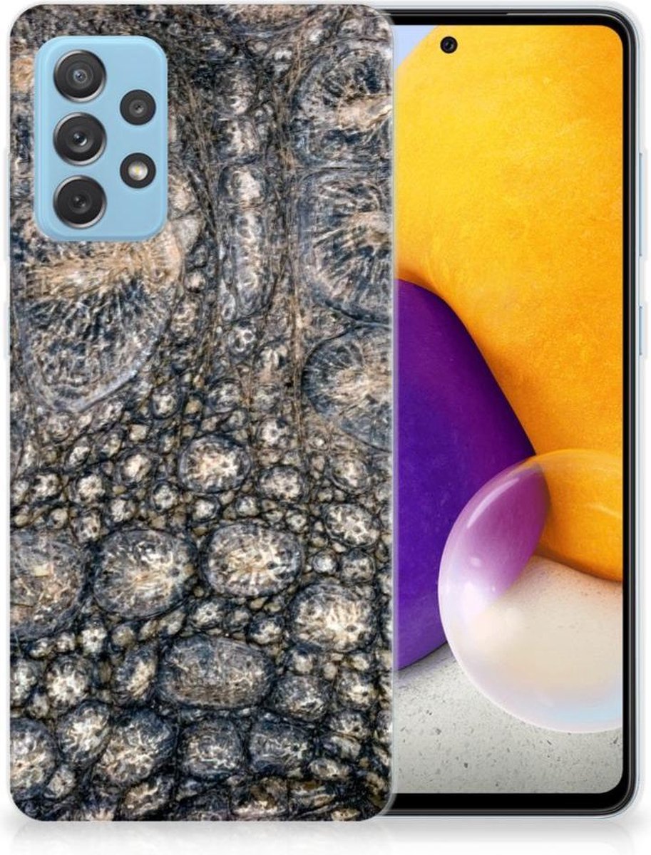 Samsung Galaxy A72 TPU Hoesje Krokodillenprint