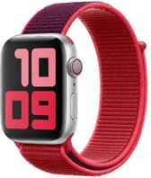 Apple Sport Loop Band voor de Apple Watch Series 1 / 2 / 3 / 4 / 5 / 6 / 7 / 8 / 9 / SE / Ultra (2) - 42 / 44 / 45 / 49 mm - Product Red