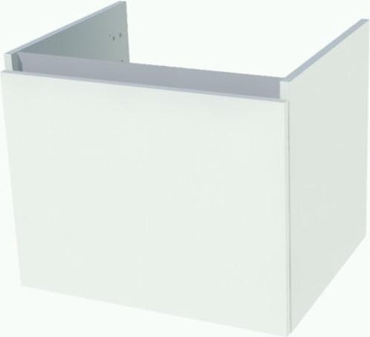 Nemo Start Tempus onderbouwkast 600 x 500 x 495 mm 1 deur greeploos omkeerbaar kleur wit