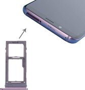 SIM & Micro SD-kaartlade voor Galaxy S9 + / S9 (paars)