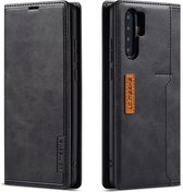 Voor Huawei P30 Pro LC.IMEEKE LC-001-serie PU + TPU kleuraanpassing frosted horizontale flip lederen tas met houder en kaartsleuf (zwart)