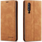 For Huawei P30 Forwenw Dream Series Oil Edge Strong Magnetism Horizontal Flip Leather Case with Holder & Card Slots & Wallet & Photo Frame (Brown)