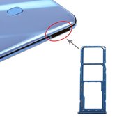 SIM-kaarthouder + SIM-kaarthouder + Micro SD-kaarthouder voor Galaxy A20 A30 A50 (blauw)