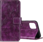 Voor Galaxy Note10 Lite / A81 Retro Crazy Horse Texture Horizontaal Flip Leren Case met Houder & Kaartsleuven & Fotolijst & Portemonnee (Paars)