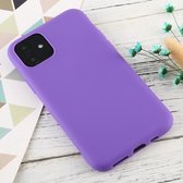 Voor iPhone 11 Candy Color TPU Case (paars)