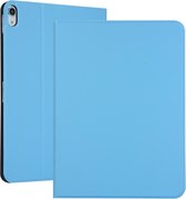 Universal Spring Texture TPU beschermhoes voor iPad Pro 11 inch (2018), met houder (blauw)