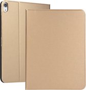 Universal Spring Texture TPU-beschermhoes voor iPad Pro 11 inch (2018), met houder (goud)
