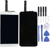 Lcd-scherm en digitizer volledige montage voor Meizu MX4 (wit)