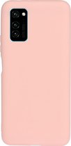 Voor Huawei Honor V30 / V30 Pro Frosted Candy-gekleurde ultradunne TPU-telefoonhoes (roze)