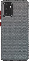 Voor Galaxy S20 Ultra Honeycomb Shockproof TPU Case (Zwart)